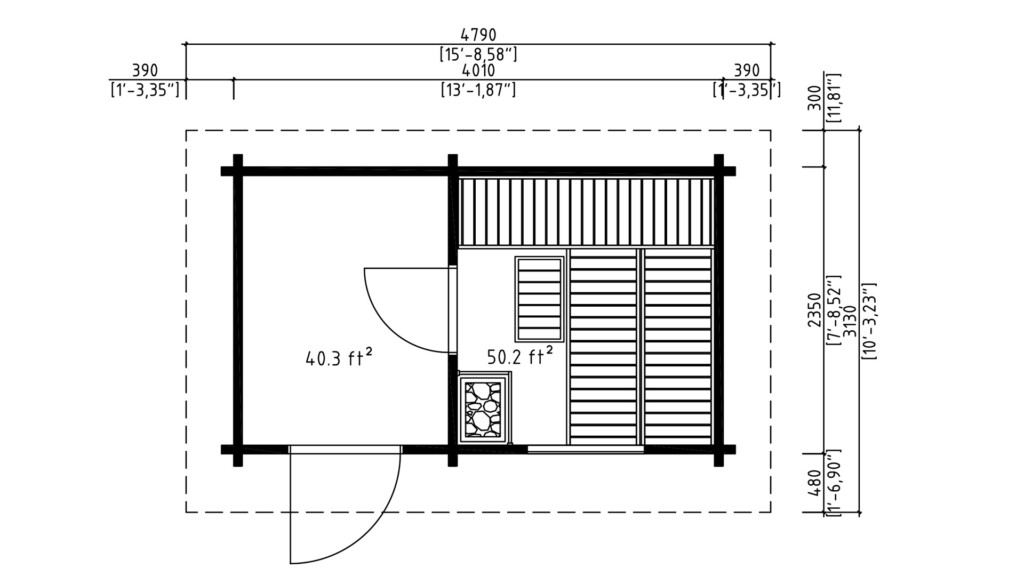 sauna-katri floor plan