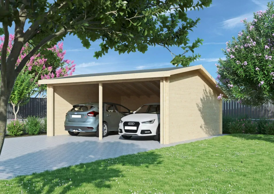Wooden Garage WALSRODE 44